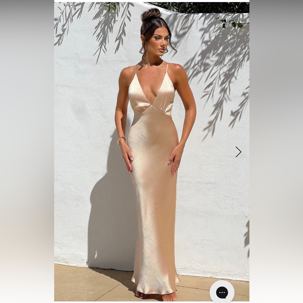 Babyboo Anja Maxi Dress - Champagne